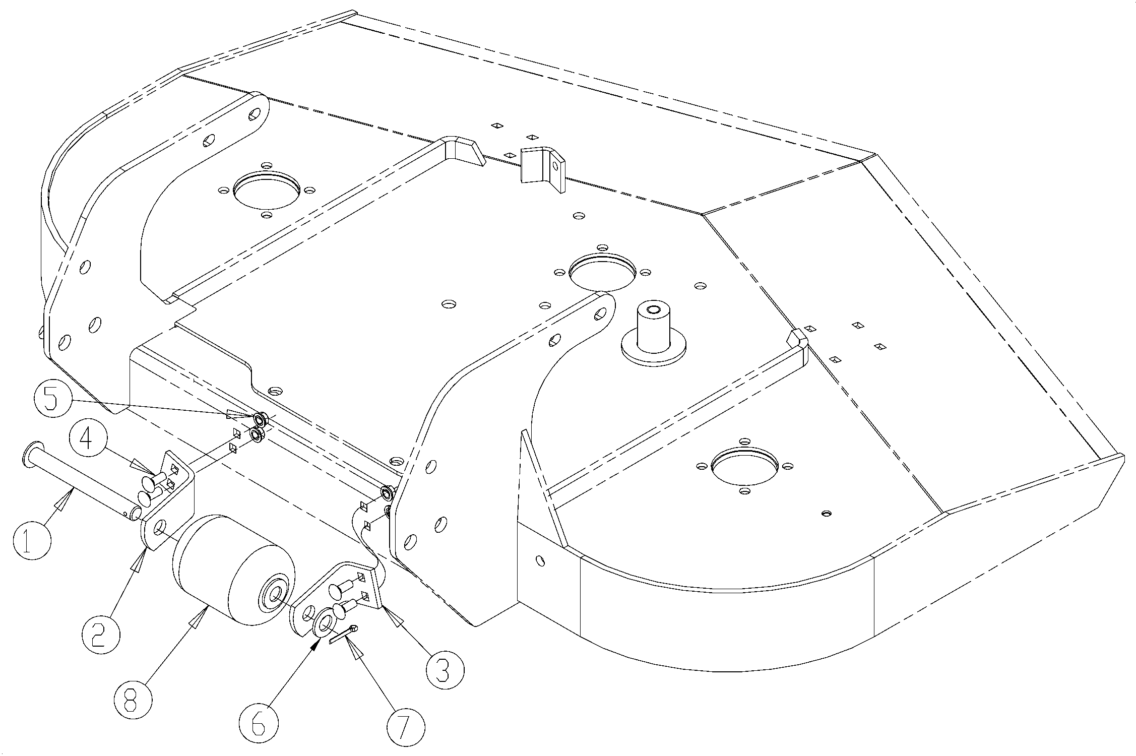 Land Pride Fdr1672 Rear Discharge Grooming Mower Front Roller Assembly Parts And Diagram