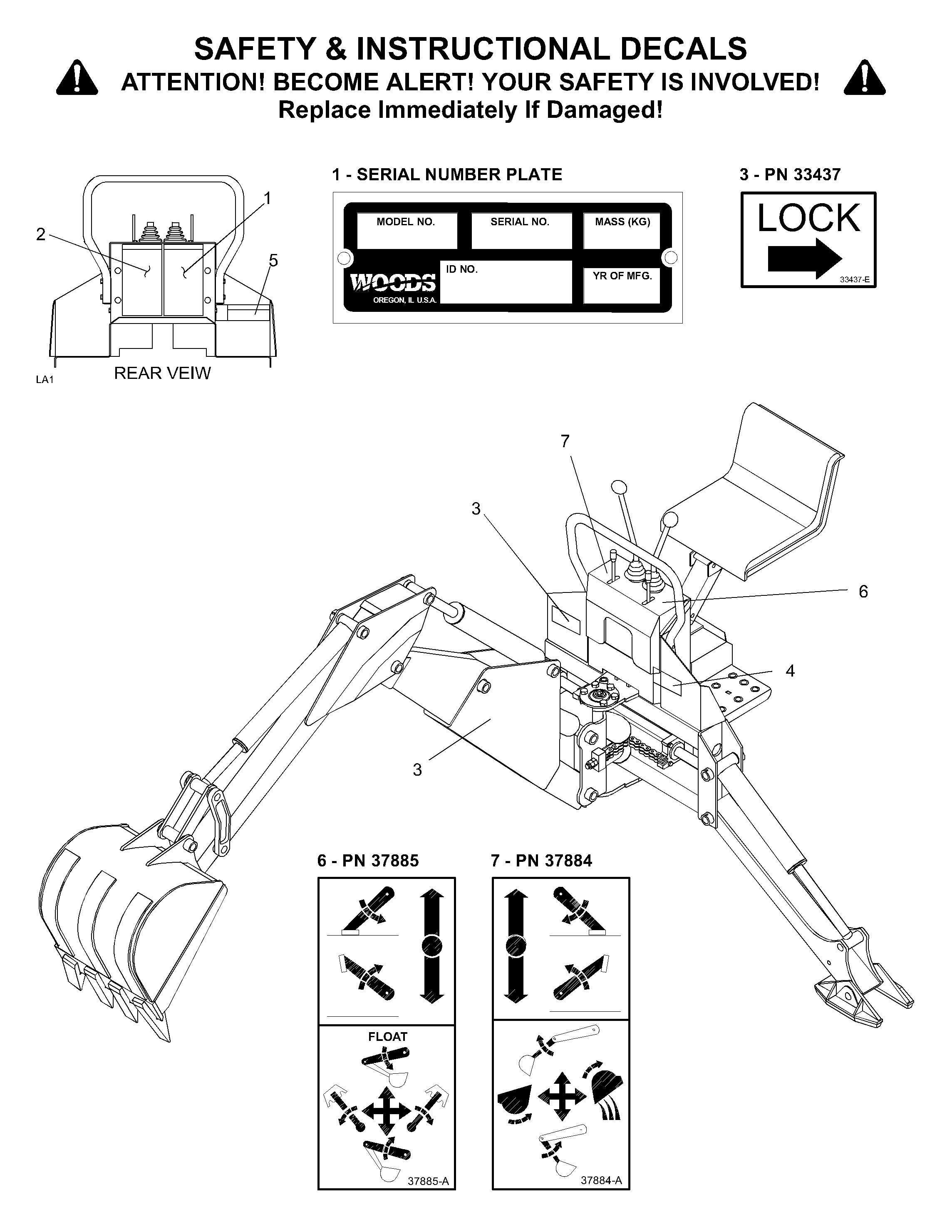 Woods bh6500 hydraulic assembly