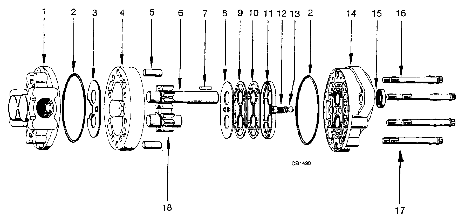 hydraulic gear pump diagram