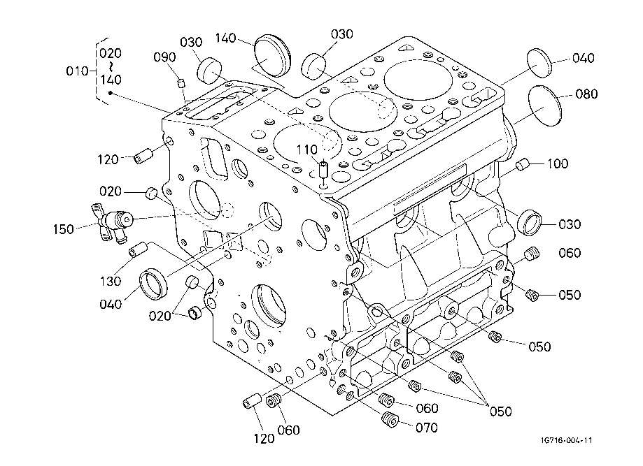 ショップレビュー ランキング Kubota ZD221 Parts ENGINE 000100 CRANKCASE Parts and Diagram 武具